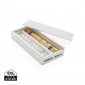 Deluxe mikado/domino in wooden box, white