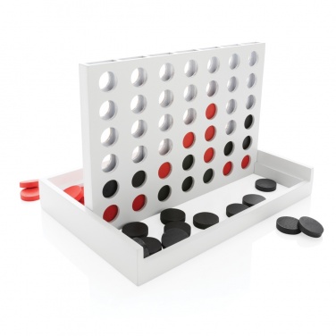 Logo trade advertising products image of: Connect four wooden game