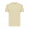 Iqoniq Sierra lightweight recycled cotton t-shirt, cream yellow