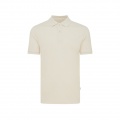 Iqoniq Yosemite recycled cotton pique polo, natural raw