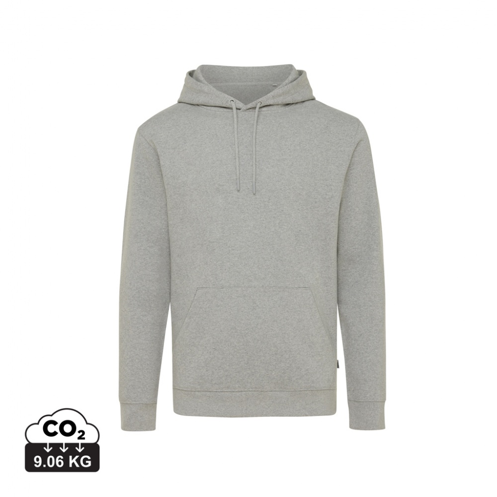 Logo trade promotional giveaway photo of: Iqoniq Torres recycled cotton hoodie undyed