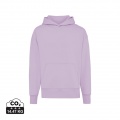 Iqoniq Yoho recycled cotton relaxed hoodie, lavender