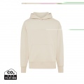 Iqoniq Yoho recycled cotton relaxed hoodie, natural raw