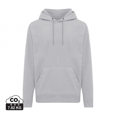 Logo trade promotional merchandise image of: Iqoniq Trivor recycled polyester microfleece hoodie