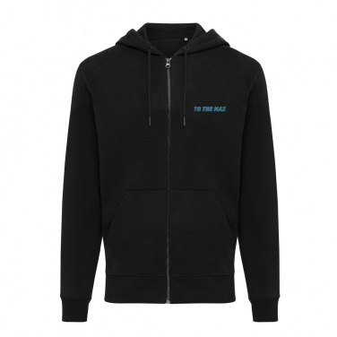 Logo trade promotional merchandise picture of: Iqoniq Abisko recycled cotton zip through hoodie