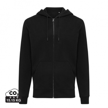 Logo trade promotional gifts image of: Iqoniq Abisko recycled cotton zip through hoodie