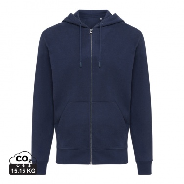 Logo trade promotional items image of: Iqoniq Abisko recycled cotton zip through hoodie