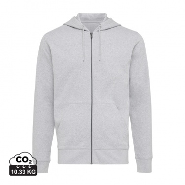 Logo trade promotional products image of: Iqoniq Abisko recycled cotton zip through hoodie