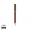 VINGA Timo RCS recycled aluminium pen, brown