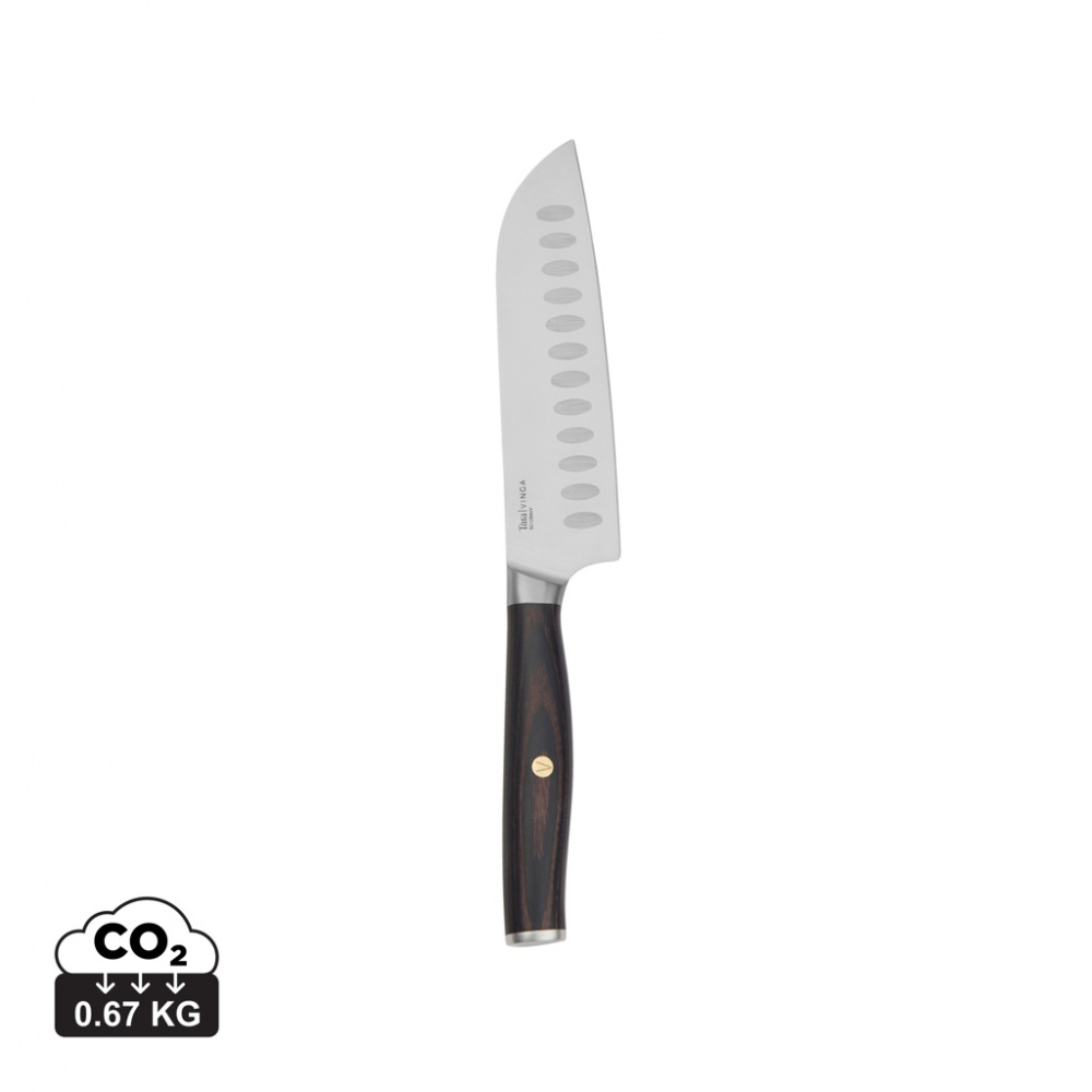 Logo trade business gift photo of: VINGA Tara RCS recycled steel santoku knife