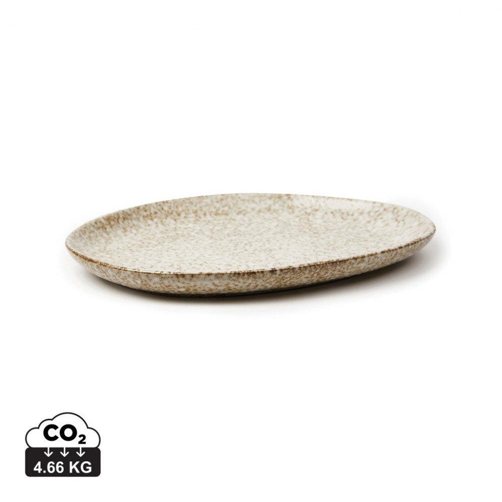 Logo trade promotional gift photo of: VINGA Nuvem stoneware serving plate