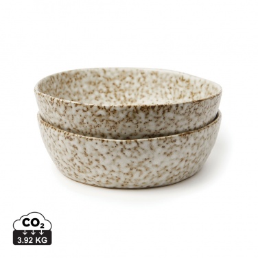 Logo trade promotional merchandise picture of: VINGA Nuvem stoneware mini bowl, 2 pcs set