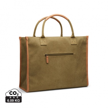 Logotrade promotional giveaway image of: VINGA Bosler RCS recycled canvas office tote