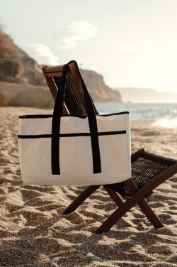 Logotrade corporate gift picture of: VINGA Volonne AWARE™ recycled canvas beach bag