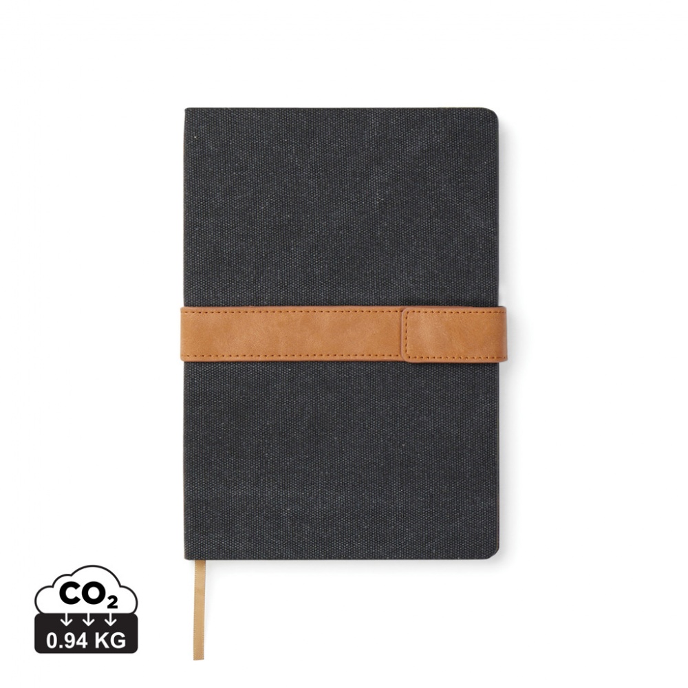 Logo trade promotional gift photo of: VINGA Bosler RCS recycled paper notebook