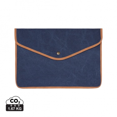 Logo trade promotional merchandise photo of: VINGA Bosler GRS recycled canvas 14" laptop sleeve