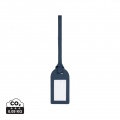 VINGA Baltimore RCS recycled polyester luggage tag, navy