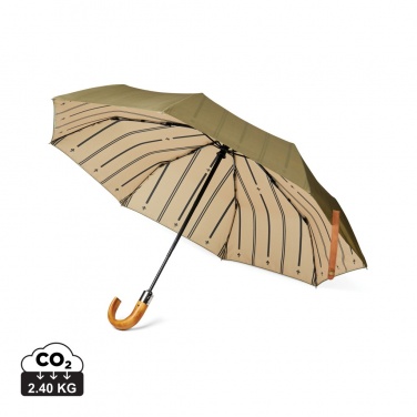 Logotrade promotional giveaway picture of: VINGA Bosler AWARE™ recycled pet 21" foldable umbrella