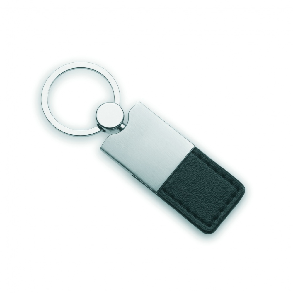 Logo trade promotional item photo of: PU and metal key ring