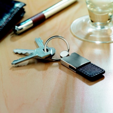 Logotrade corporate gift image of: PU and metal key ring Helsinki