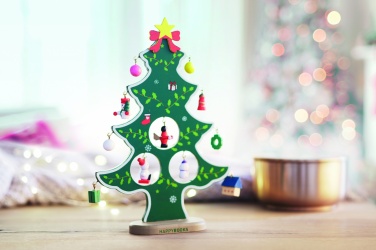 Logotrade promotional product image of: Wooden xmas tree decoration