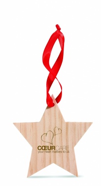 Logotrade promotional product picture of: Star shaped hanger