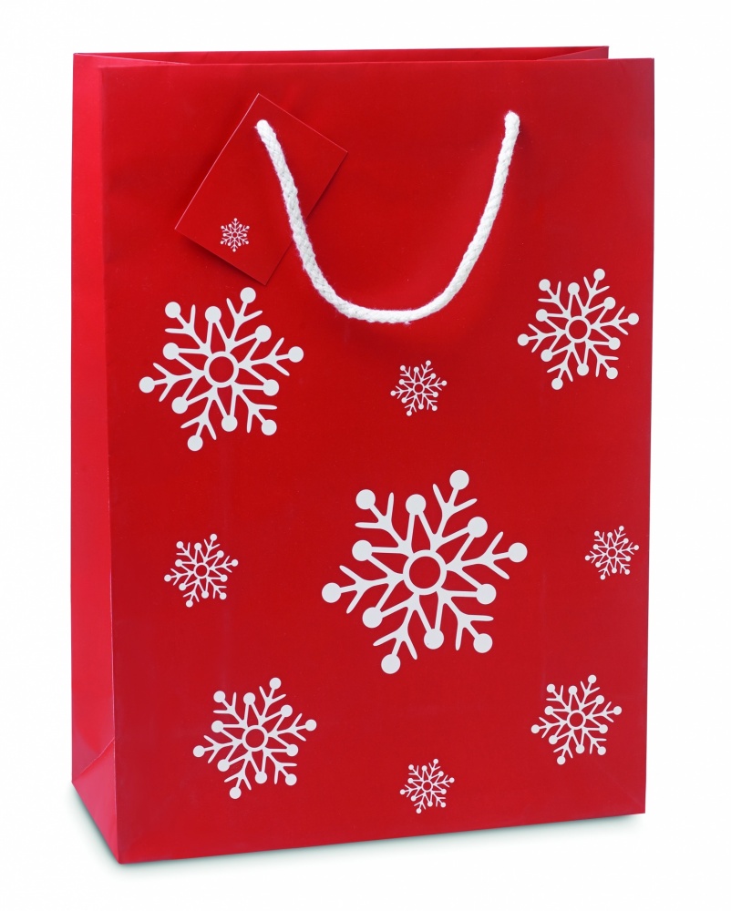 Logo trade business gifts image of: Gift paper bag large