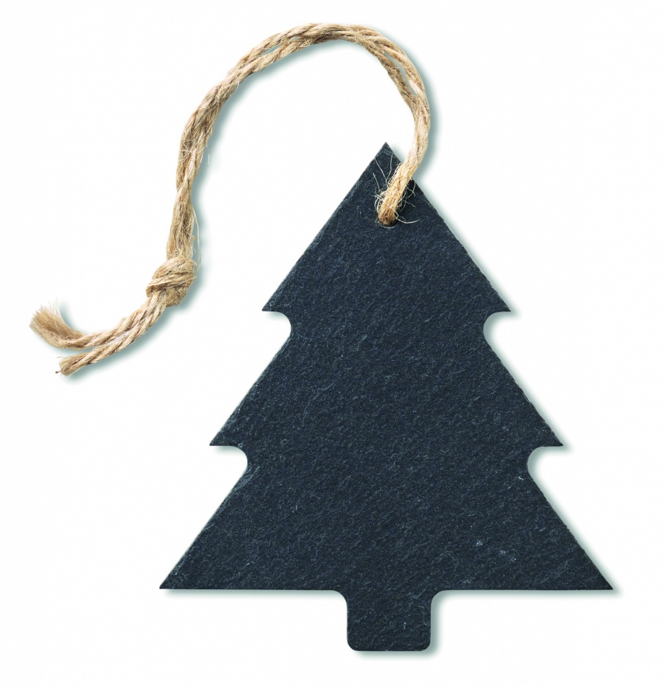 Logo trade business gift photo of: Slate xmas hanger tree