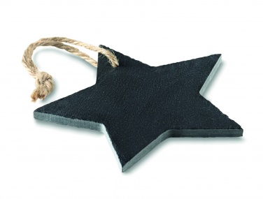 Logo trade business gifts image of: Slate xmas hanger star