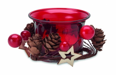 Logo trade promotional merchandise image of: Christmas candle holder