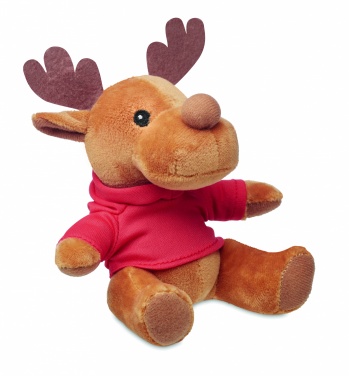 Logotrade advertising products photo of: Plush reindeer with hoodie