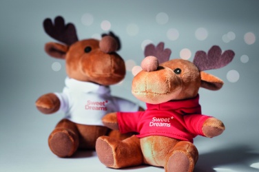 Logotrade corporate gift picture of: Plush reindeer with hoodie