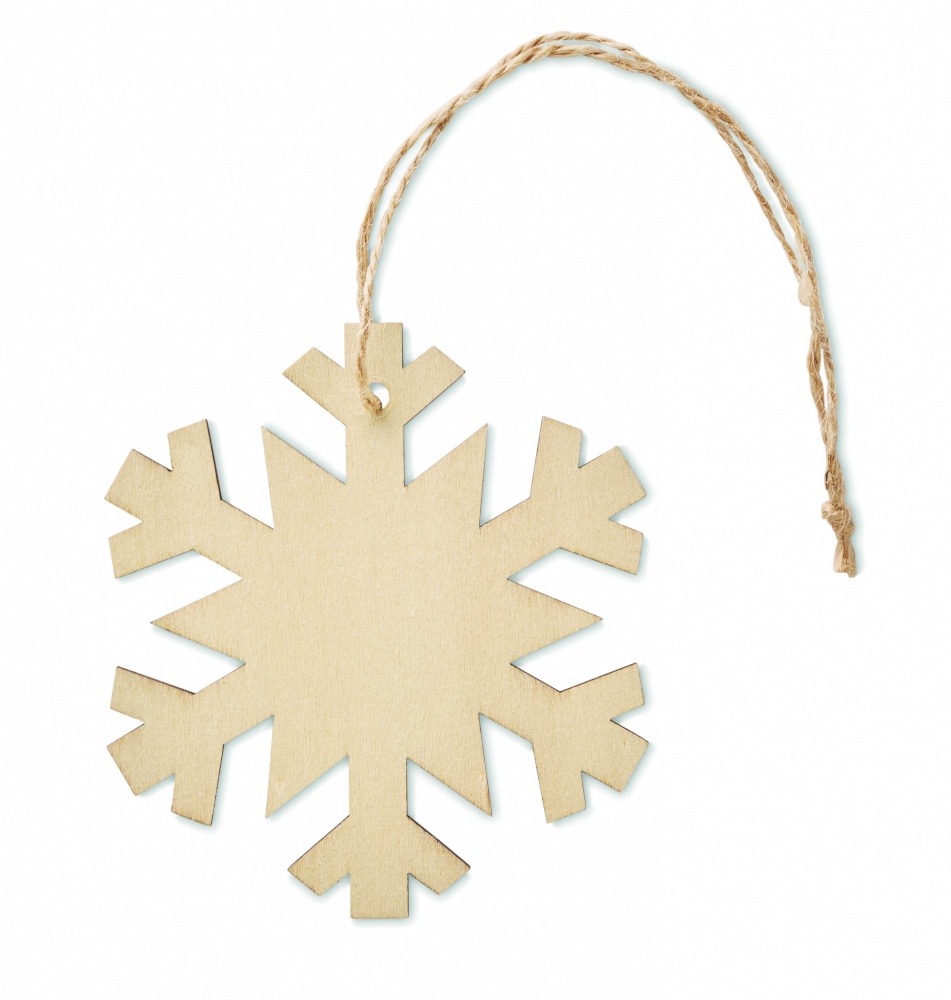 Logotrade promotional item image of: Snowflake Tree hanger