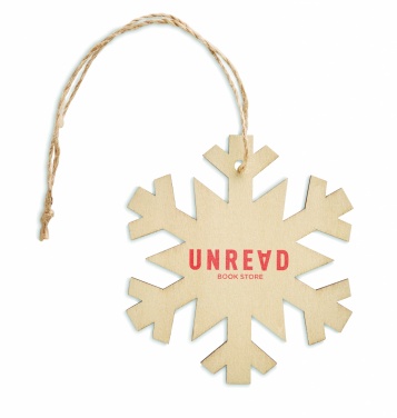 Logotrade promotional items photo of: Snowflake Tree hanger