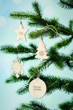 Logo trade promotional merchandise picture of: Snowflake Tree hanger