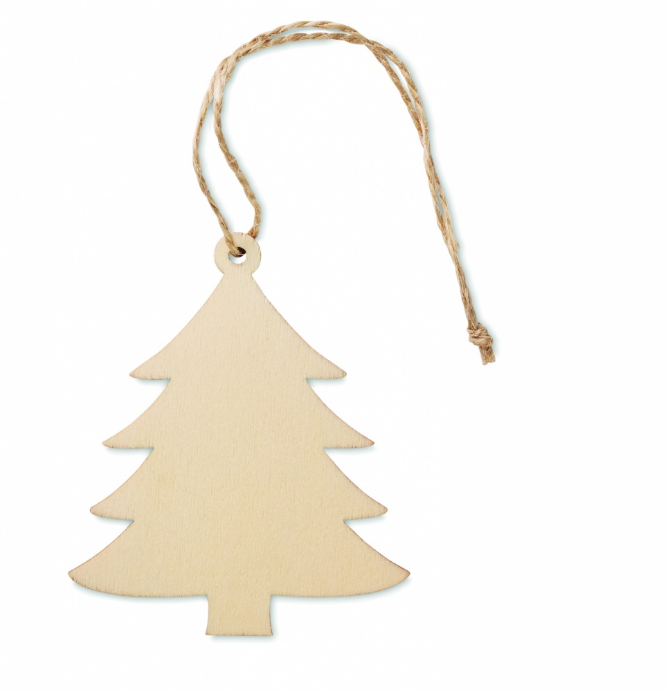 Logotrade promotional items photo of: Wooden Tree shaped hanger