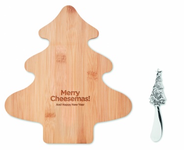 Logo trade promotional items picture of: Cheese board set in bamboo Essen