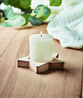 Logotrade promotional items photo of: Candle on star wooden base