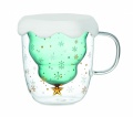 Double wall borosilicate mug, Green