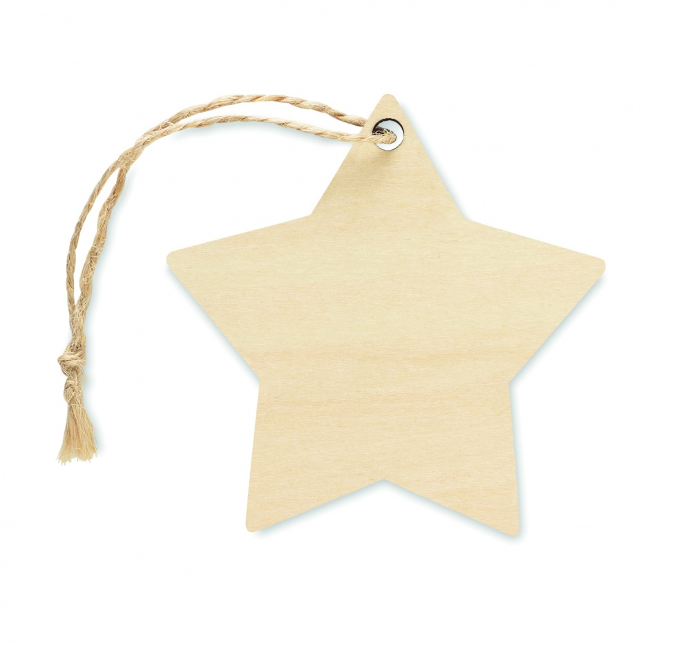 Logo trade promotional items image of: Christmas ornament star