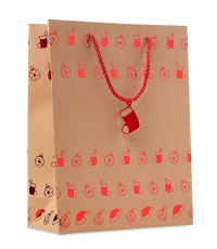 Gift paper bag with pattern