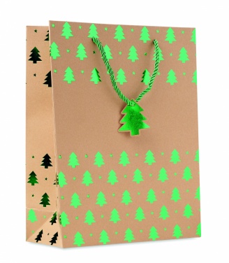 Logo trade promotional gifts image of: Gift paper bag with pattern