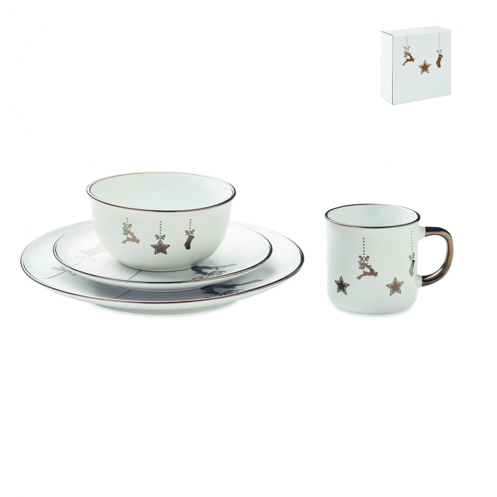 Logotrade promotional merchandise picture of: 4 piece ceramic place setting