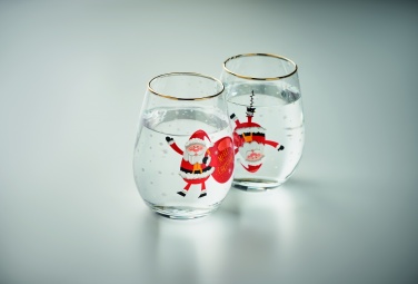 Logo trade promotional gifts picture of: Set of 2 Christmas glasses