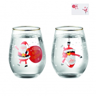 Logotrade promotional giveaway picture of: Set of 2 Christmas glasses