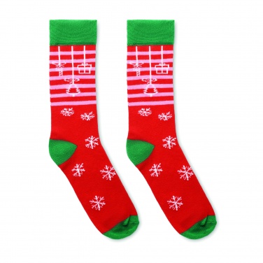 Logo trade promotional merchandise image of: Pair of Christmas socks M