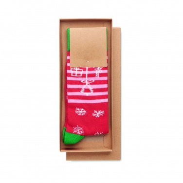 Logo trade promotional products image of: Pair of Christmas socks M