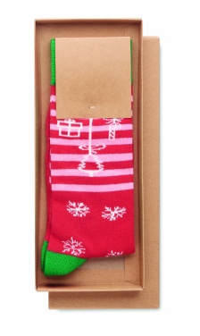 Logo trade promotional gifts image of: Pair of Christmas socks L