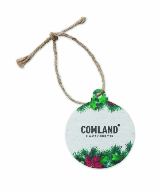 Logo trade promotional gift photo of: Seed paper Xmas ornament