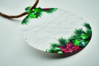 Logo trade promotional merchandise image of: Seed paper Xmas ornament